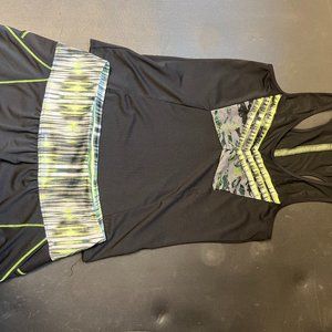 Lucky in Love Women’s Tennis Tank and Skirt Size M